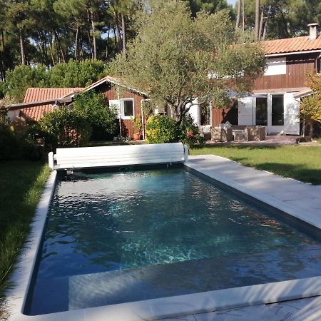 Maison Familiale En Bois Avec Piscine, Proche Du Bassin Gujan-Mestras Dış mekan fotoğraf