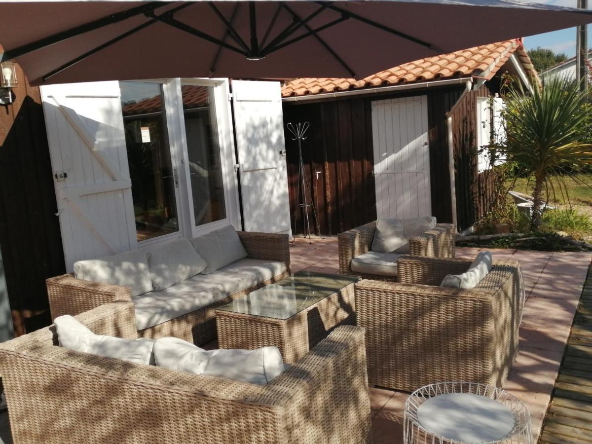 Maison Familiale En Bois Avec Piscine, Proche Du Bassin Gujan-Mestras Dış mekan fotoğraf