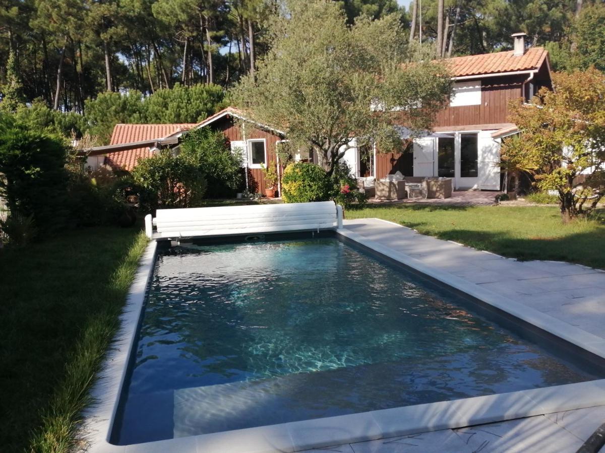 Maison Familiale En Bois Avec Piscine, Proche Du Bassin Gujan-Mestras Dış mekan fotoğraf